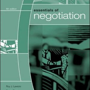 Negotiation_Roy Lewicki, David Saunders, Bruce Barry_8th Ed (White)