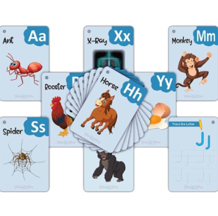 TownStore Early learning English Activity Flash Cards – 96 Flash Card ...