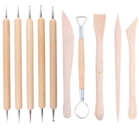 Clay Modeling Rake Clay Modelling Tools Set 10 Pcs – মালঞ্চ বুক সেন্টার