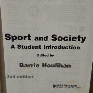 Sport and Society A Student Introduction Edited by Barrie Houlihan