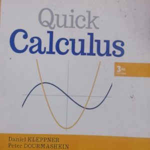 Quick Calculus 3RD