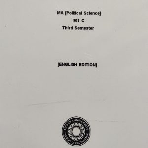 POLITICAL SOCIOLOGY MA [Political Science] 901 C Third Semester