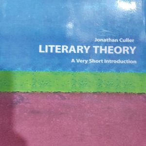 Jonathan Culler LITERARY THEORY