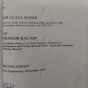Survey Methods in Social Investigation
