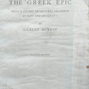 The Rise of the Greek Epic