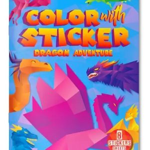 Color with sticker: Dragon Adventure (পেপারব্যাক)